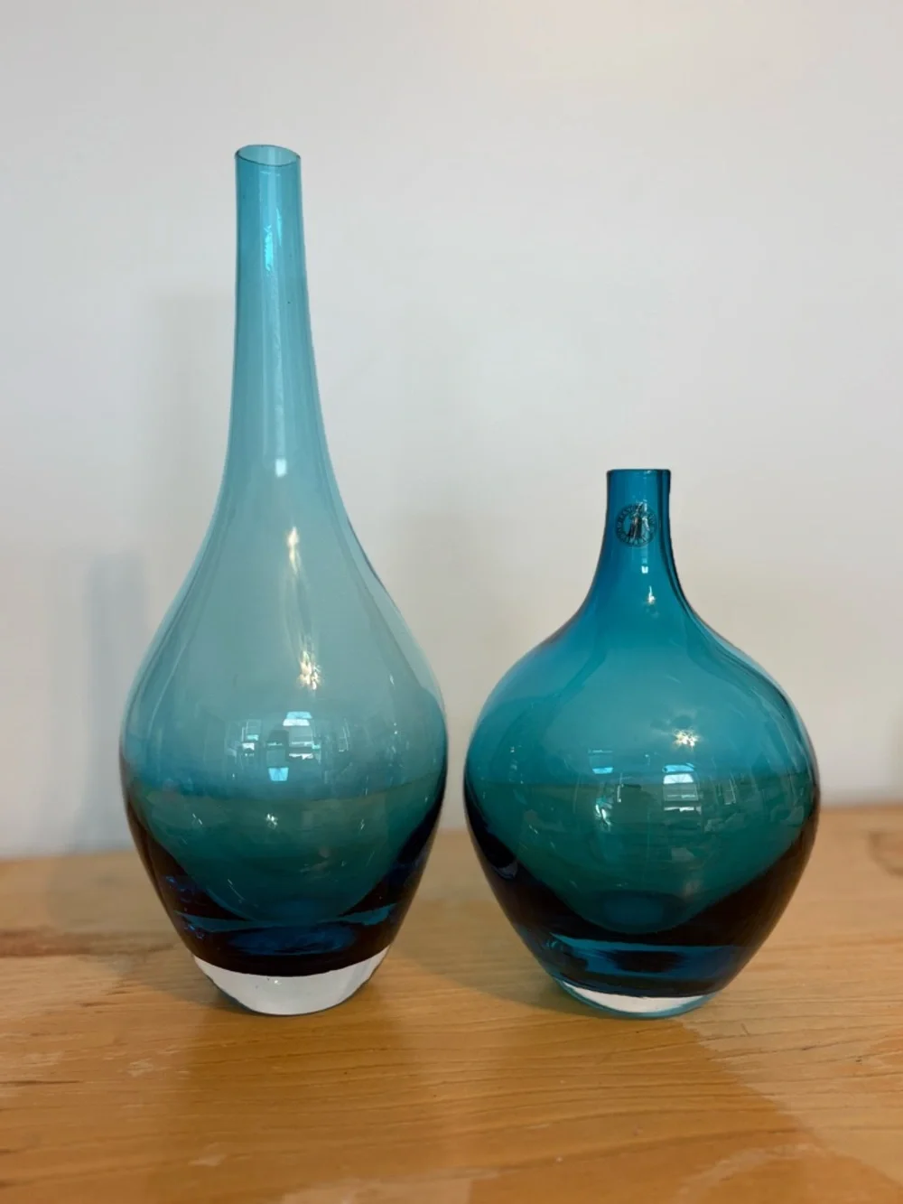 Retired Salong IKEA blown Glass Decorative Vases by Johanna Jelinek